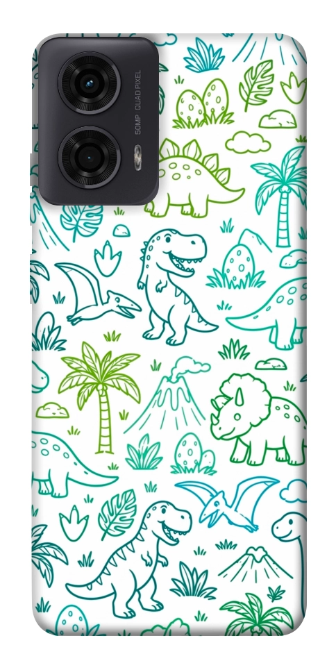 Чехол Dino pattern для Motorola Moto G24
