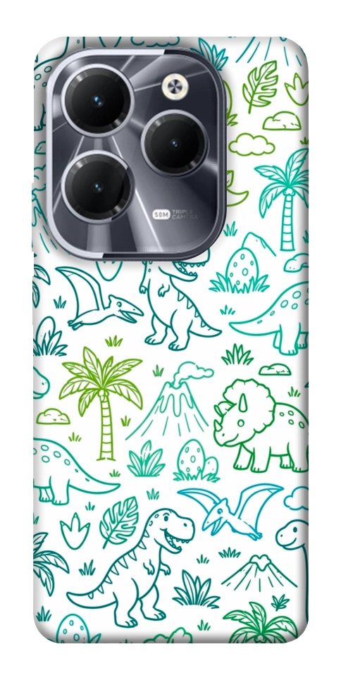 Чехол Dino pattern для Infinix Hot 40