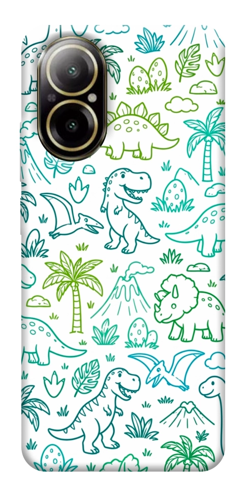 Чехол Dino pattern для Realme C67 4G