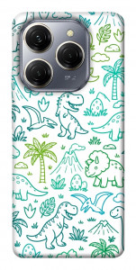Чохол Dino pattern для TECNO Spark 20 Pro