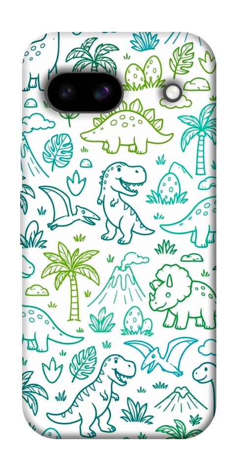 Чехол Dino pattern для Google Pixel 8a