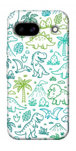 Чехол Dino pattern для Google Pixel 8a