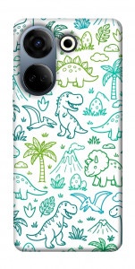 Чехол Dino pattern для TECNO Camon 20 Pro (CK7n)