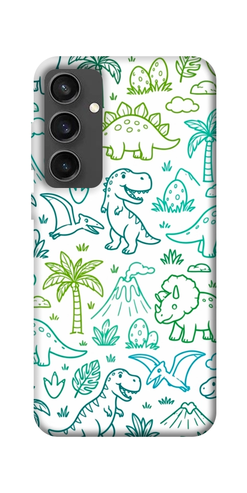 Чехол Dino pattern для Galaxy S24 FE