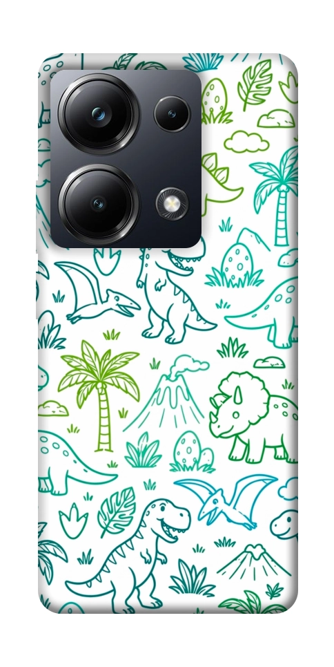 Чехол Dino pattern для Xiaomi Poco M6 Pro 4G