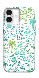 Чохол Dino pattern для iPhone 16