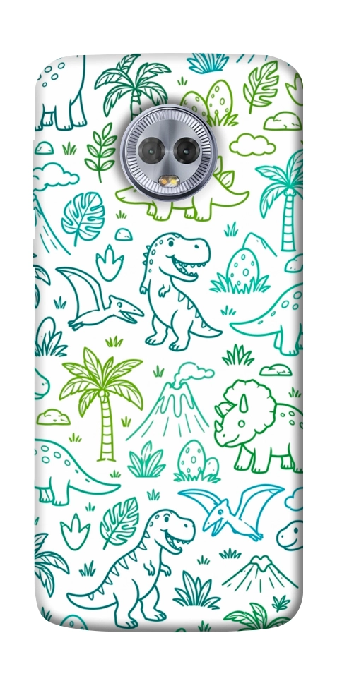 Чохол Dino pattern для Motorola Moto G6 Plus
