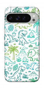Чехол Dino pattern для Google Pixel 9 Pro XL