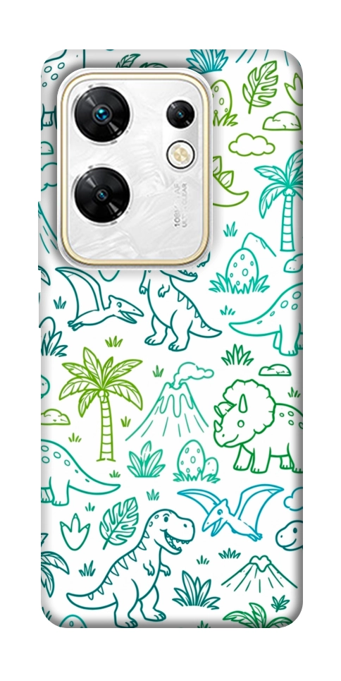 Чехол Dino pattern для Infinix Zero 30 4G