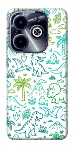 Чехол Dino pattern для TECNO Spark 20