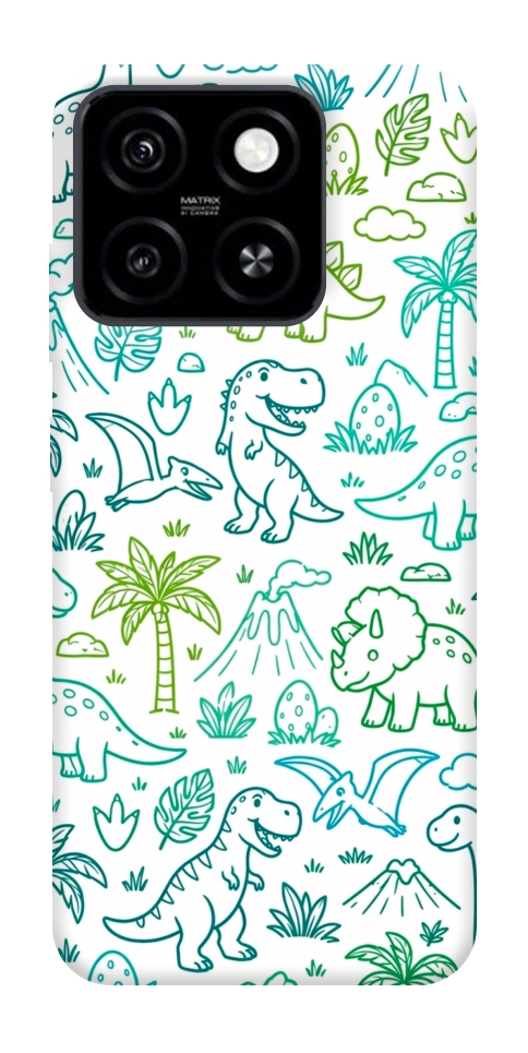 Чохол Dino pattern для ZTE Blade A55 4G