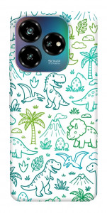 Чехол Dino pattern для ZTE Nubia V60