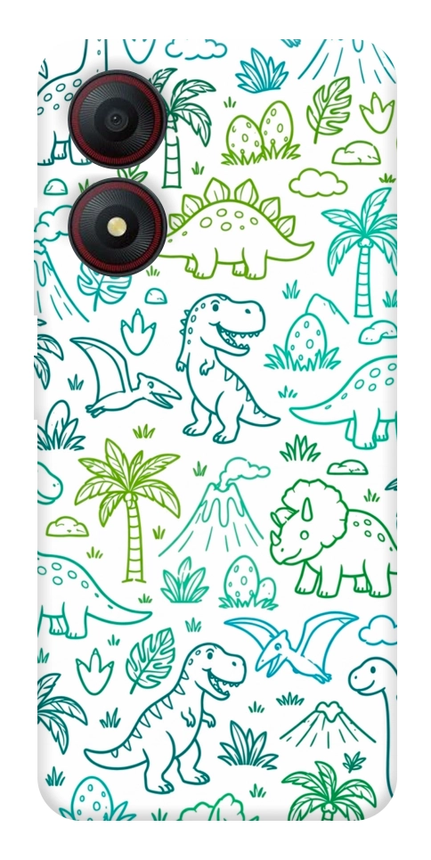 Чехол Dino pattern для ZTE Blade A34 4G