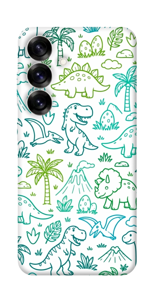 Чехол Dino pattern для Galaxy S25