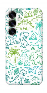 Чехол Dino pattern для Galaxy S25
