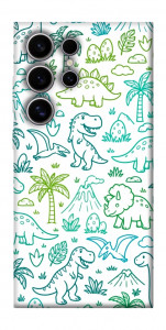 Чехол Dino pattern для Galaxy S25 Ultra