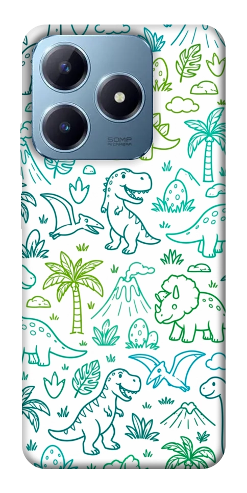 Чохол Dino pattern для Realme C63 4G