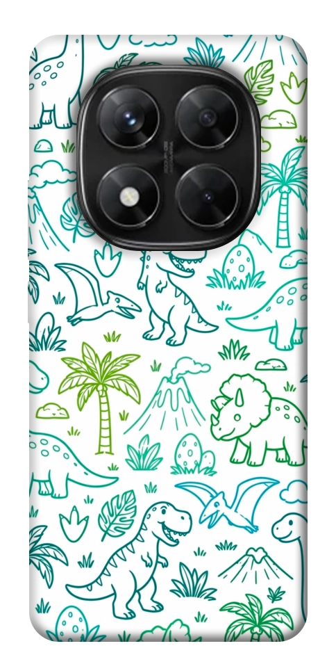 Чехол Dino pattern для Xiaomi Redmi Note 14 Pro 5G