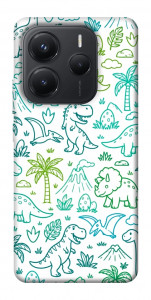Чехол Dino pattern для Xiaomi Redmi Note 14 5G