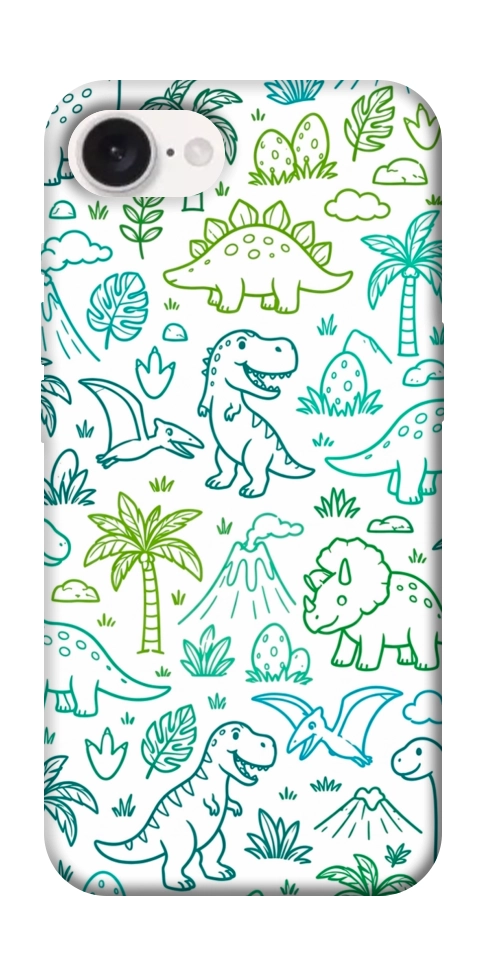 Чехол Dino pattern для iPhone 16e