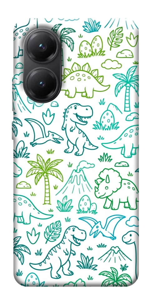 Чехол Dino pattern для Xiaomi Poco X7 Pro