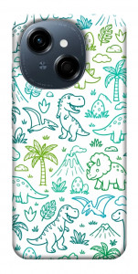 Чехол Dino pattern для TECNO Spark Go 1 (KL4)