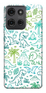 Чехол Dino pattern для Motorola Moto G75 5G