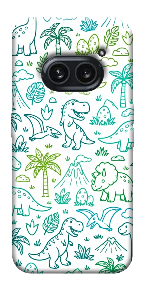 Чехол Dino pattern для Nothing Phone (2a)