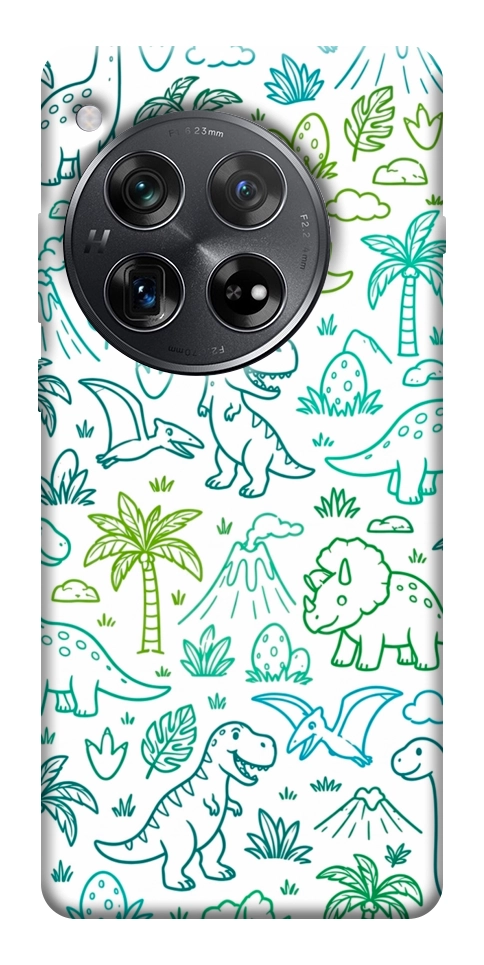 Чехол Dino pattern для OnePlus 12