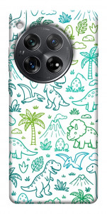 Чехол Dino pattern для OnePlus 12