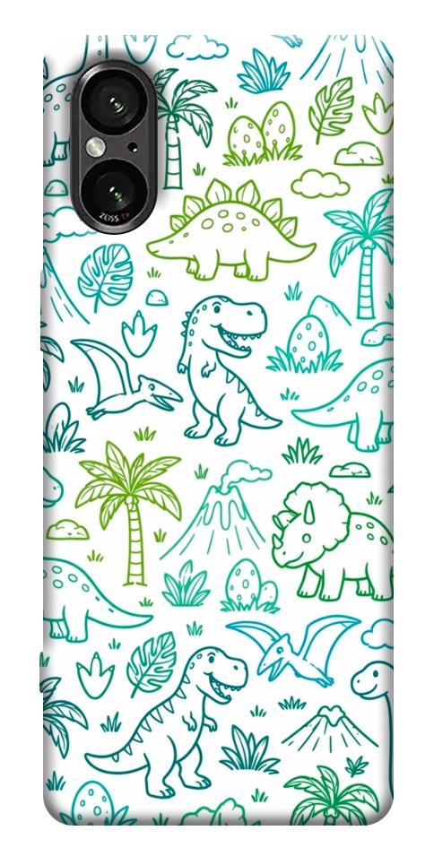 Чехол Dino pattern для Sony Xperia 5 V