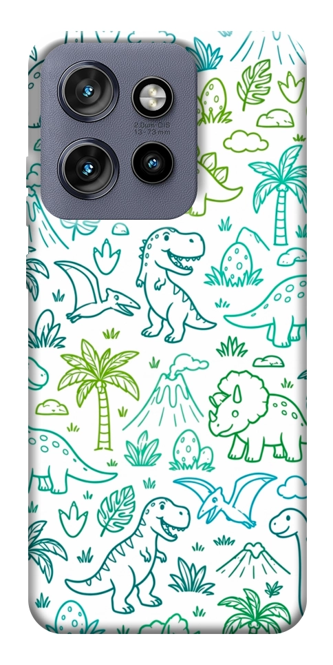 Чехол Dino pattern для Motorola Edge 50 Neo