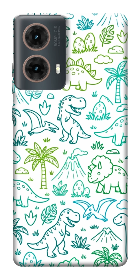 Чехол Dino pattern для Motorola Moto G85