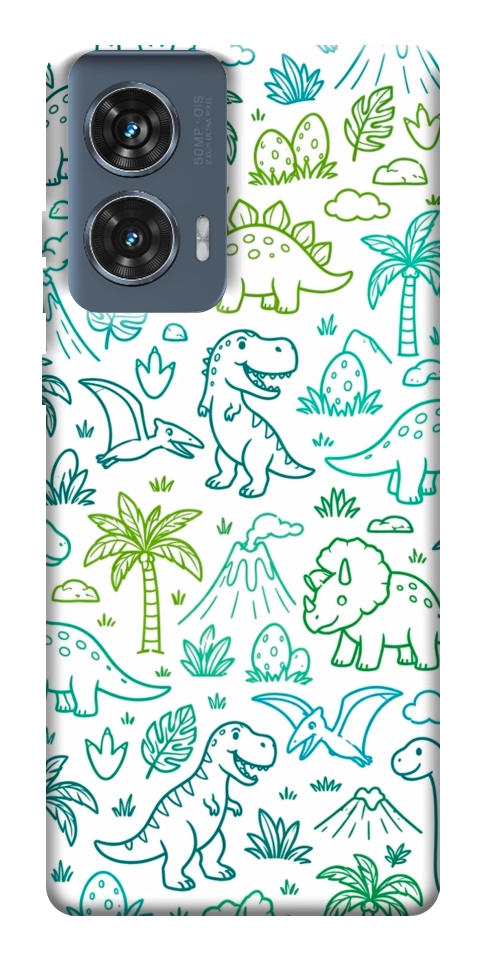 Чехол Dino pattern для Motorola Edge 50 Fusion