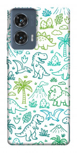Чехол Dino pattern для Motorola Edge 50 Fusion