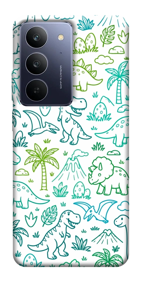 Чехол Dino pattern для Realme C75x