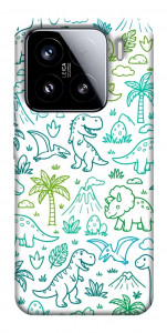 Чехол Dino pattern для Xiaomi 15