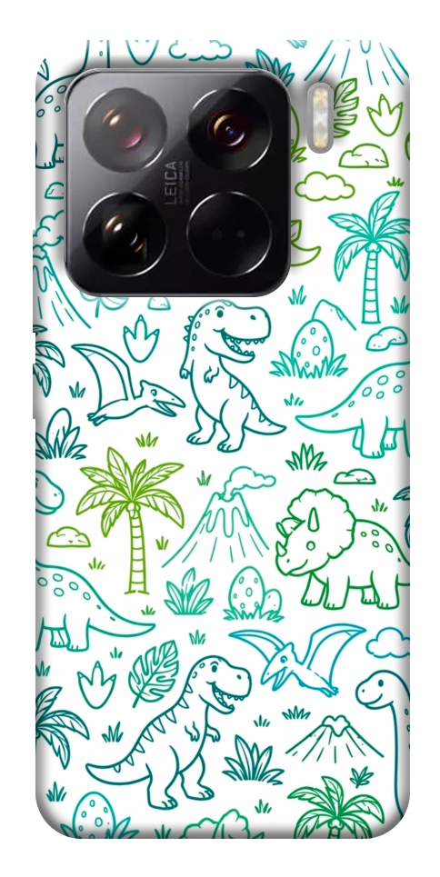 Чехол Dino pattern для Xiaomi 15 Pro