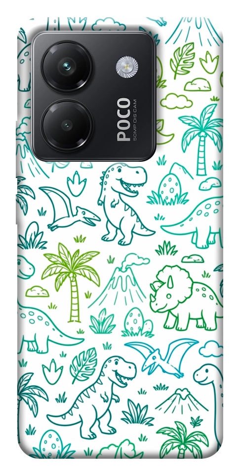 Чехол Dino pattern для Xiaomi Poco M7 Pro 5G