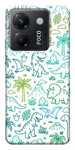 Чехол Dino pattern для Xiaomi Poco M7 Pro 5G