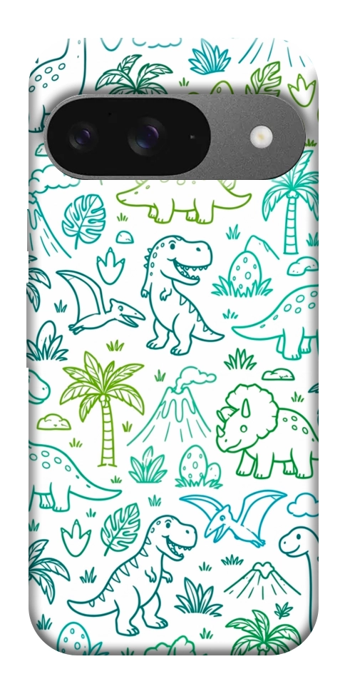 Чехол Dino pattern для Google Pixel 10