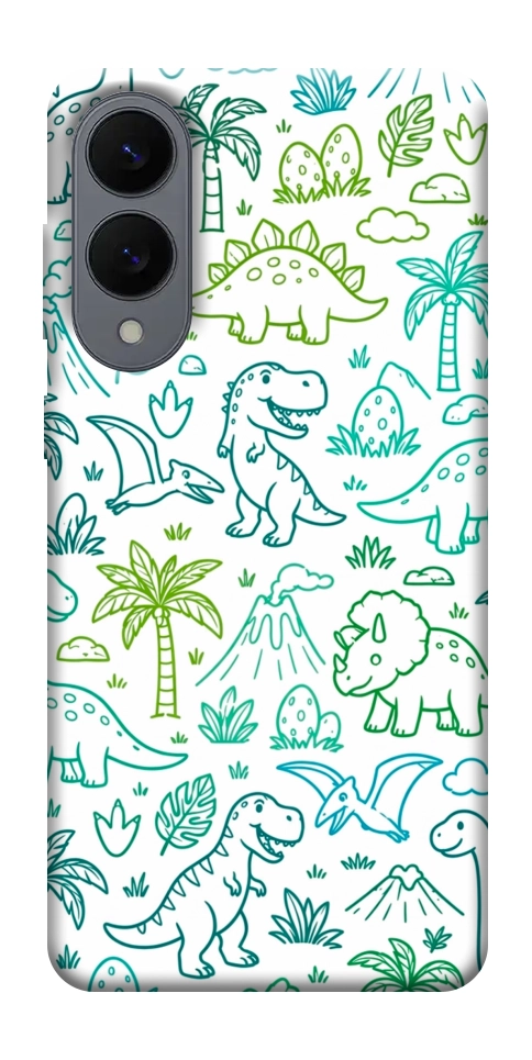 Чехол Dino pattern для Galaxy S25 Edge