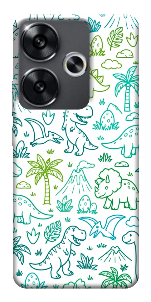 Чехол Dino pattern для Xiaomi Poco F6