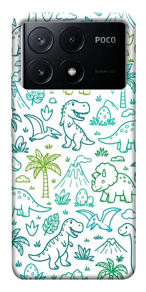 Чохол Dino pattern для Xiaomi Poco X6 Pro
