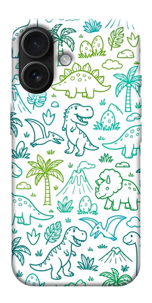 Чехол Dino pattern для iPhone 17