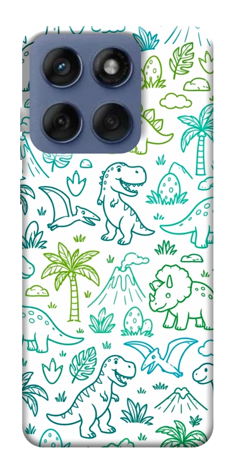 Чехол Dino pattern для Motorola Edge 60 Fusion