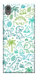 Чехол Dino pattern для Sony Xperia XA1