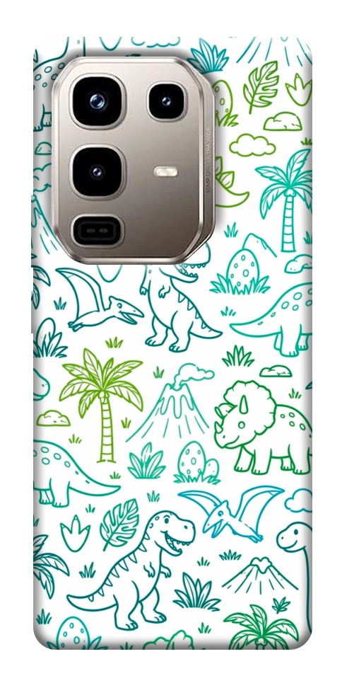 Чехол Dino pattern для Infinix Note 50 Pro 4G