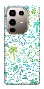 Чехол Dino pattern для Infinix Note 50 Pro 4G