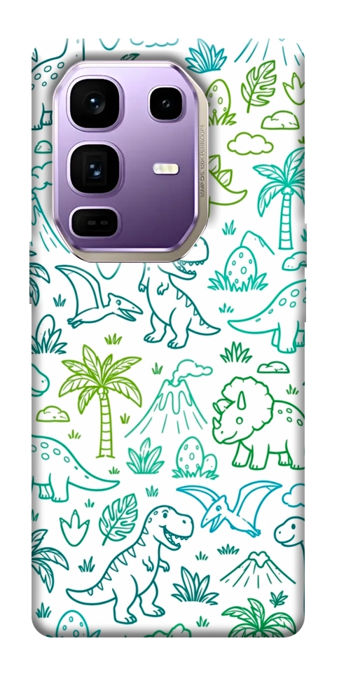 Чехол Dino pattern для Infinix Note 50 Pro+